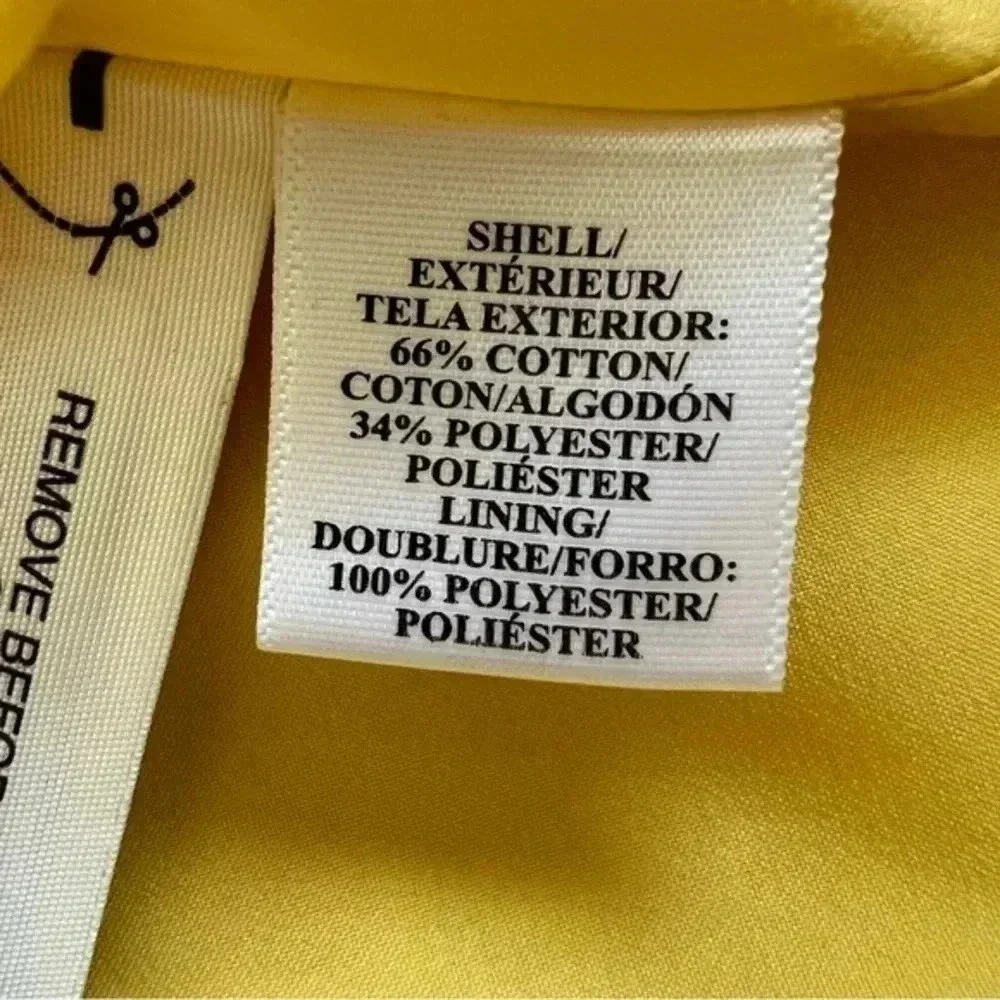 Ann Taylor Women Yellow Casual polka dot mini Skirt Size 12 Petites